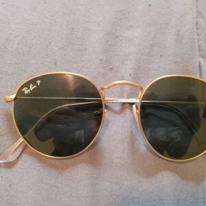 Ray-Ban Gold and Black Sunglasses